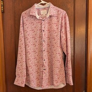 Like New! Men's CON.STRUCT Floral Print Performance Dress Shirt